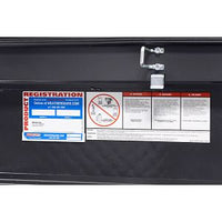 Saddle Box, Aluminum, Full Low Profile, Gunmetal Gray, 11.0 cu ft - 121-6-04 product image