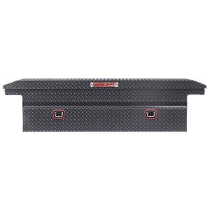 Saddle Box, Aluminum, Full Low Profile, Gunmetal Gray, 11.0 cu ft - 121-6-04 product image