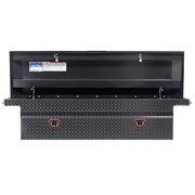 Saddle Box, Aluminum, Full Low Profile, Gunmetal Gray, 11.0 cu ft - 121-6-04 product image