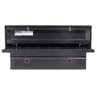 Saddle Box, Aluminum, Full Low Profile, Gunmetal Gray, 11.0 cu ft - 121-6-04 product image