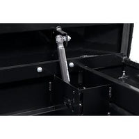 Saddle Box, Aluminum, Full Deep, Gloss Black, 15.0 cu ft - 123-5-04 product image