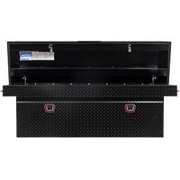 Saddle Box, Aluminum, Full Deep, Gloss Black, 15.0 cu ft - 123-5-04 product image