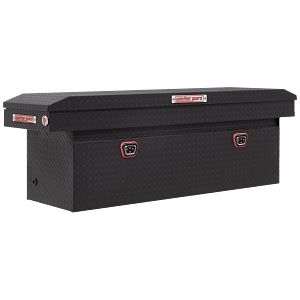 Saddle Box, Aluminum, Full Deep, Textured Matte Black, 15.0 cu ft - 123-52-04 product image