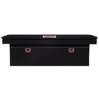 Saddle Box, Aluminum, Full Deep, Textured Matte Black, 15.0 cu ft - 123-52-04 product image