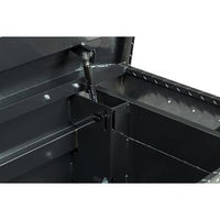 Saddle Box, Aluminum, Full Deep, Gun Metal Gray, 15.0 cu ft - 123-6-04 product image