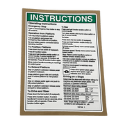 Genie Decal, Op Inst, Plat, Gs46 Ansi 1257188GT