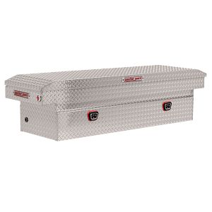 Saddle Box, Aluminum, Full Standard, Clear, 11.0 cu ft - 127-0-04