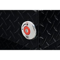 Saddle Box, Aluminum, Full Standard, Gloss Black, 11.0 cu ft - 127-5-04 product image