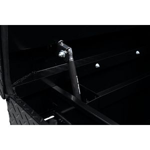 Saddle Box, Aluminum, Full Standard, Gloss Black, 11.0 cu ft - 127-5-04 product image
