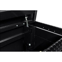 Saddle Box, Aluminum, Full Standard, Gloss Black, 11.0 cu ft - 127-5-04 product image