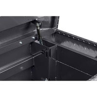 Saddle Box, Aluminum, Full Standard, Gunmetal Gray, 11.0 cu ft - 127-6-04 product image