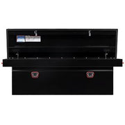 Saddle Box, Steel, Full Deep, Gloss Black, 15.0 cu ft - 128-5-04 product image