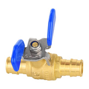 1/2" PEX-A Expansion Butterfly Ball Valve, Blue (Lead Free)