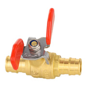 1/2" PEX-A Expansion Butterfly Ball Valve, Red (Lead Free)