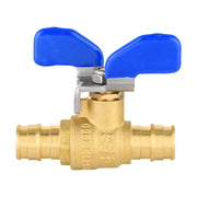 10 Pcs 1/2" PEX-A Expansion Butterfly Ball Valve, Blue (Lead Free)