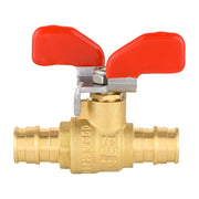 1/2" PEX-A Expansion Butterfly Ball Valve, Red (Lead Free)