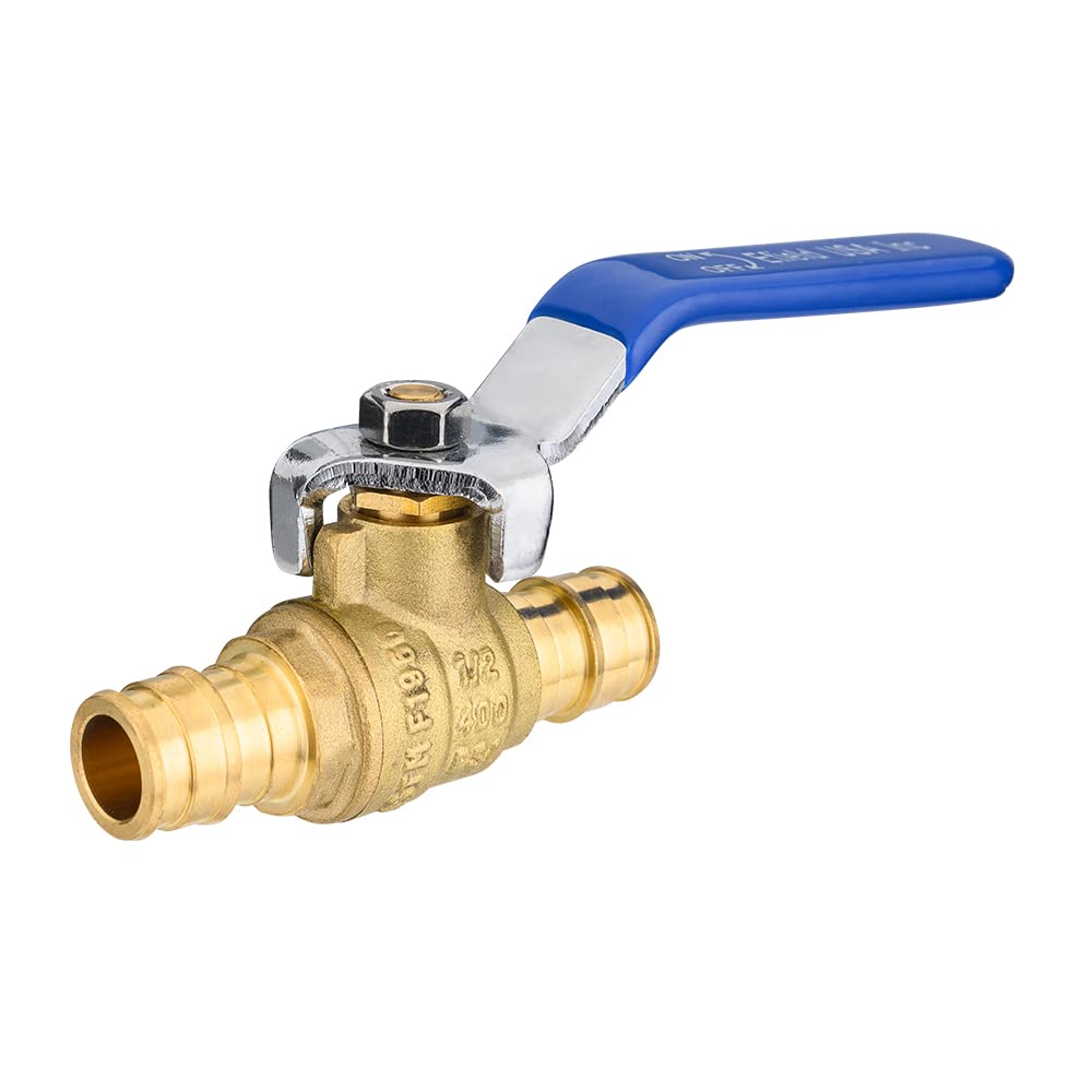 1/2" PEX Expansion Ball Valve, Blue (Lead Free)