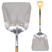 #12 Aluminum Scoop with D-Grip on Hardwood Handle