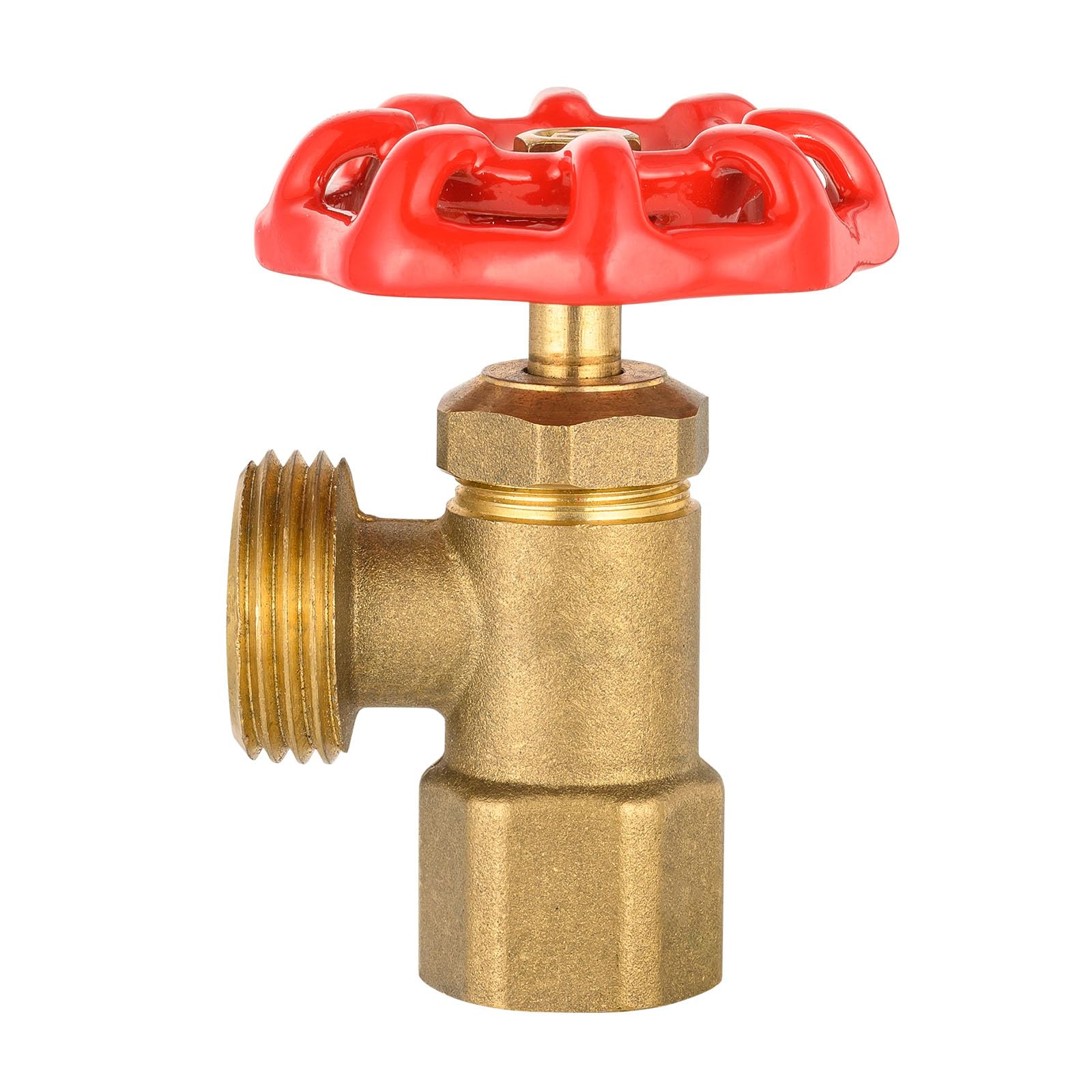 Lead-Free Brass Boiler & Water Heater Drain Valve, 1/2 MIP Threaded, Multi-Turn