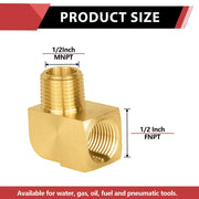 Extruded 1/2" MNPT X FNPT Elbow