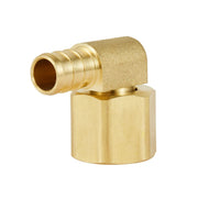 PEX-B Crimp 1/2" PEX x 1/2" Female NPT Metal Swivel Elbow (Lead Free)