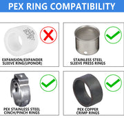 30 Pcs PEX-B Crimp 1/2" PPSU Tee