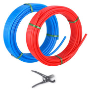 1/2" 150ft, 75ft x 2, PEX-B Pipe, Red & Blue & Cutter