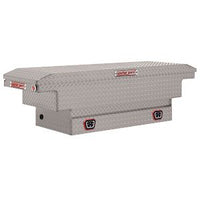 Saddle Box, Aluminum, Mid-Size Low Profile, Clear, 8.0 cu ft - 131-0-04 product image