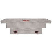 Saddle Box, Aluminum, Mid-Size Low Profile, Clear, 8.0 cu ft - 131-0-04 product image