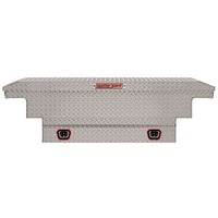 Saddle Box, Aluminum, Mid-Size Low Profile, Clear, 8.0 cu ft - 131-0-04 product image