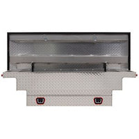 Saddle Box, Aluminum, Mid-Size Low Profile, Clear, 8.0 cu ft - 131-0-04 product image