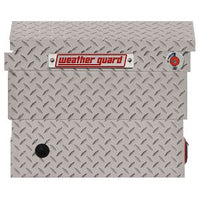 Saddle Box, Aluminum, Mid-Size Low Profile, Clear, 8.0 cu ft - 131-0-04 product image