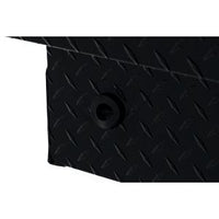 Saddle Box, Aluminum, Mid-Size Low Profile, Gloss Black, 8.0 cu ft - 131-5-04 product image