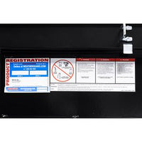 Saddle Box, Aluminum, Mid-Size Low Profile, Gloss Black, 8.0 cu ft - 131-5-04 product image