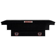 Saddle Box, Aluminum, Mid-Size Low Profile, Gloss Black, 8.0 cu ft - 131-5-04 product image