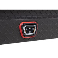 Saddle Box, Aluminum, Mid-Size Low Profile, Textured Matte Black, 8.0 cu ft - 131-52-04 product image