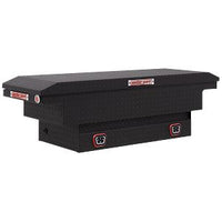 Saddle Box, Aluminum, Mid-Size Low Profile, Textured Matte Black, 8.0 cu ft - 131-52-04 product image