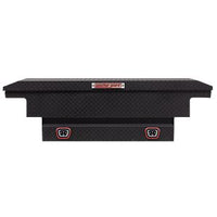 Saddle Box, Aluminum, Mid-Size Low Profile, Textured Matte Black, 8.0 cu ft - 131-52-04 product image