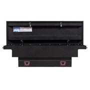 Saddle Box, Aluminum, Mid-Size Low Profile, Textured Matte Black, 8.0 cu ft - 131-52-04 product image