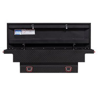 Saddle Box, Aluminum, Mid-Size Low Profile, Textured Matte Black, 8.0 cu ft - 131-52-04 product image
