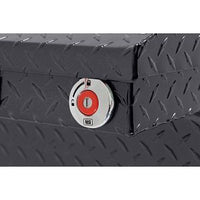 Saddle Box, Aluminum, Mid-Size Low Profile, Gunmetal Gray, 8.0 cu ft - 131-6-04 product image