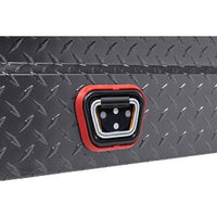 Saddle Box, Aluminum, Mid-Size Low Profile, Gunmetal Gray, 8.0 cu ft - 131-6-04 product image