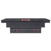 Saddle Box, Aluminum, Mid-Size Low Profile, Gunmetal Gray, 8.0 cu ft - 131-6-04 product image