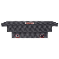 Saddle Box, Aluminum, Mid-Size Low Profile, Gunmetal Gray, 8.0 cu ft - 131-6-04 product image