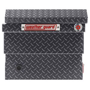 Saddle Box, Aluminum, Mid-Size Low Profile, Gunmetal Gray, 8.0 cu ft - 131-6-04 product image