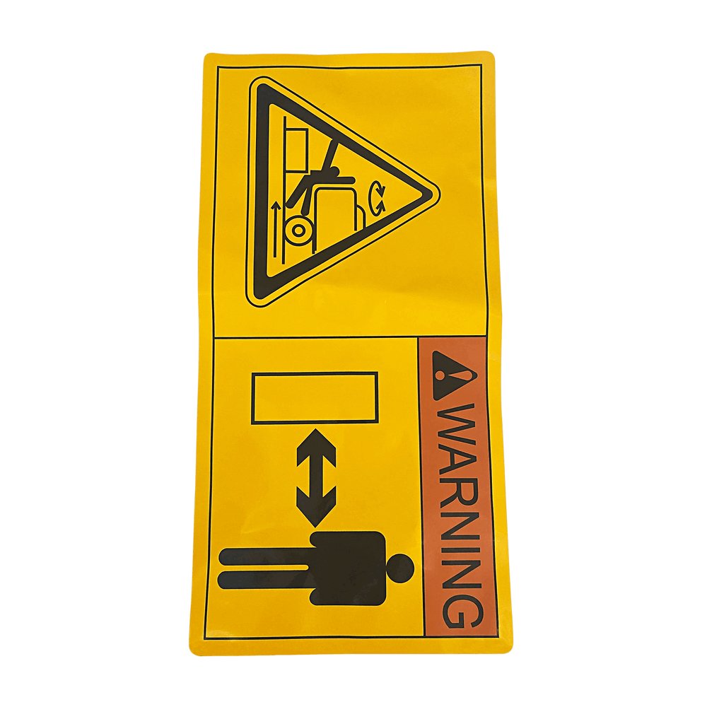 Sany Counterweight Warning Board 13333248