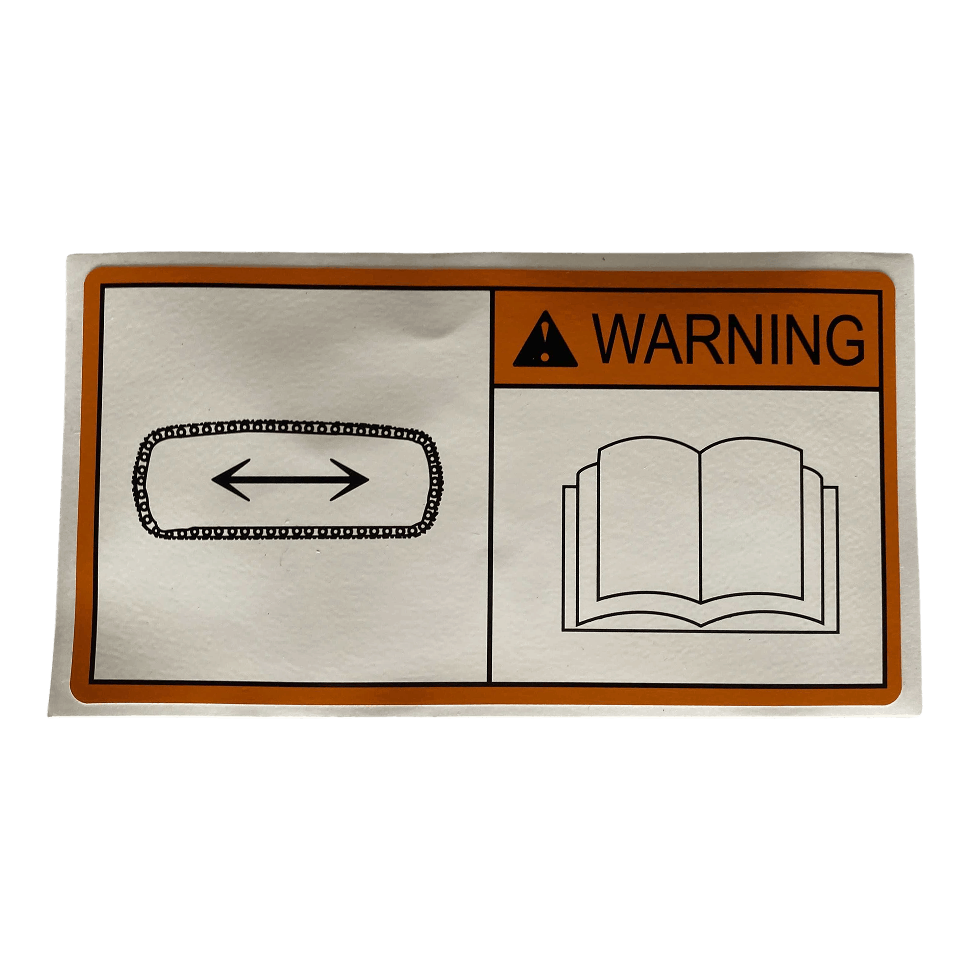 Caution Spring Tension Sticker Sany Track Tension Warning Sign 13336668