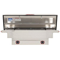 Saddle Box, Aluminum, Mid-Size Deep, Clear, 9.0 cu ft - 137-0-04 product image