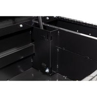 Saddle Box, Aluminum, Mid-Size Deep, Gloss Black, 9.0 cu ft - 137-5-04 product image