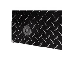 Saddle Box, Aluminum, Mid-Size Deep, Gloss Black, 9.0 cu ft - 137-5-04 product image